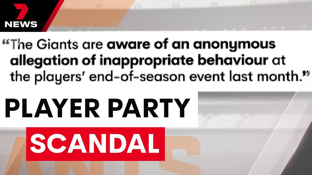 GWS player party scandal | 7NEWS