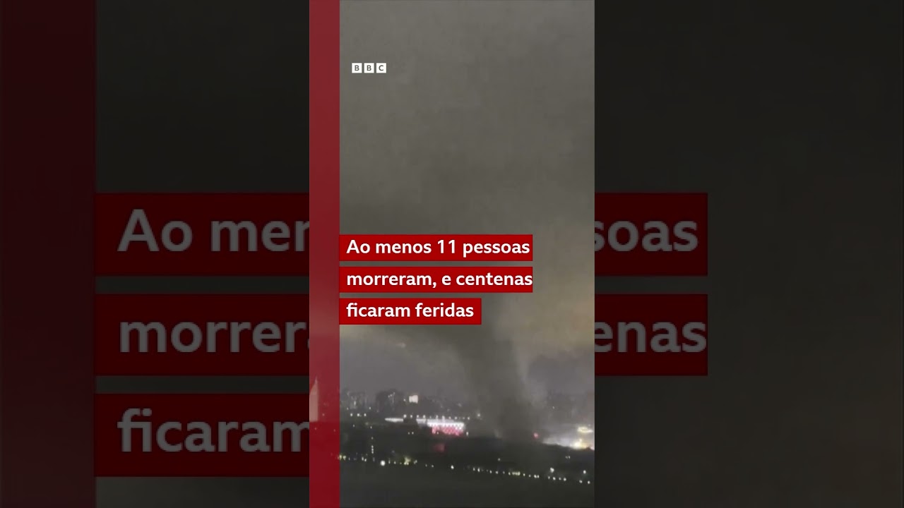 Passagem de tornado na China deixa v&aacute;rios feridos por estilha&ccedil;os e destro&ccedil;os