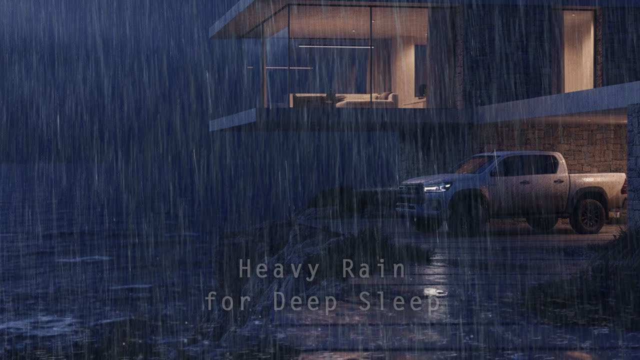 Fall Asleep Gently 🌊🌧️ | Coastal Storm Sounds from a Peaceful Cliffside House