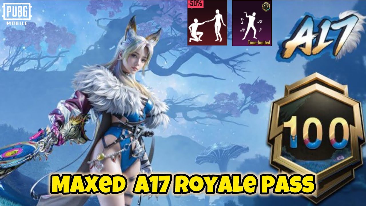 New Maxed A17 Royale Pass | Rebel Roguefox DP28 | Snow Duet AG Emote | Seraphic Plume Molotov