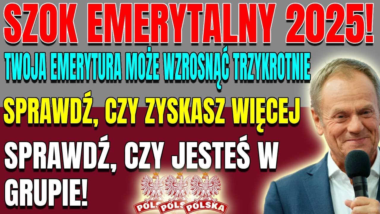 SZOK EMERYTALNY 2025 💰 Nowe zasady ZUS zmieniają wszystko! Twoja emerytura może wzrosnąć trzykrotnie