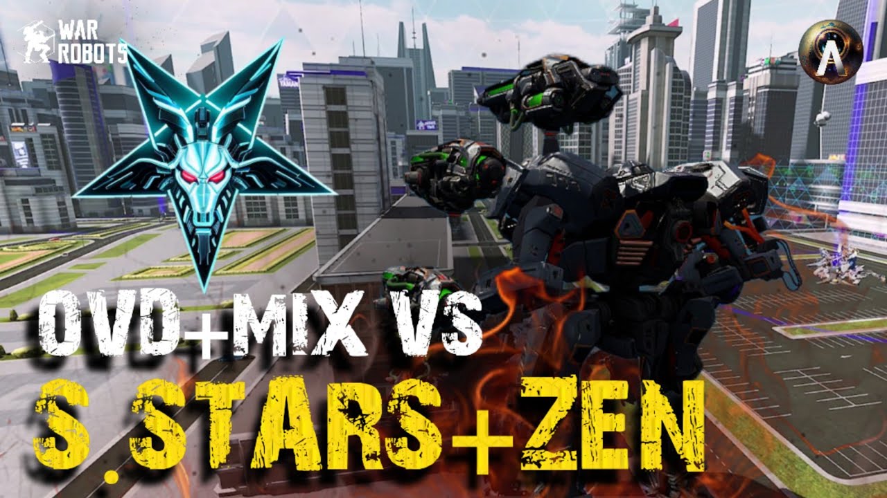 SHOOTING STARS + ZEN VS OVD + MIX  Batallas De Clanes War Robots #warrobots