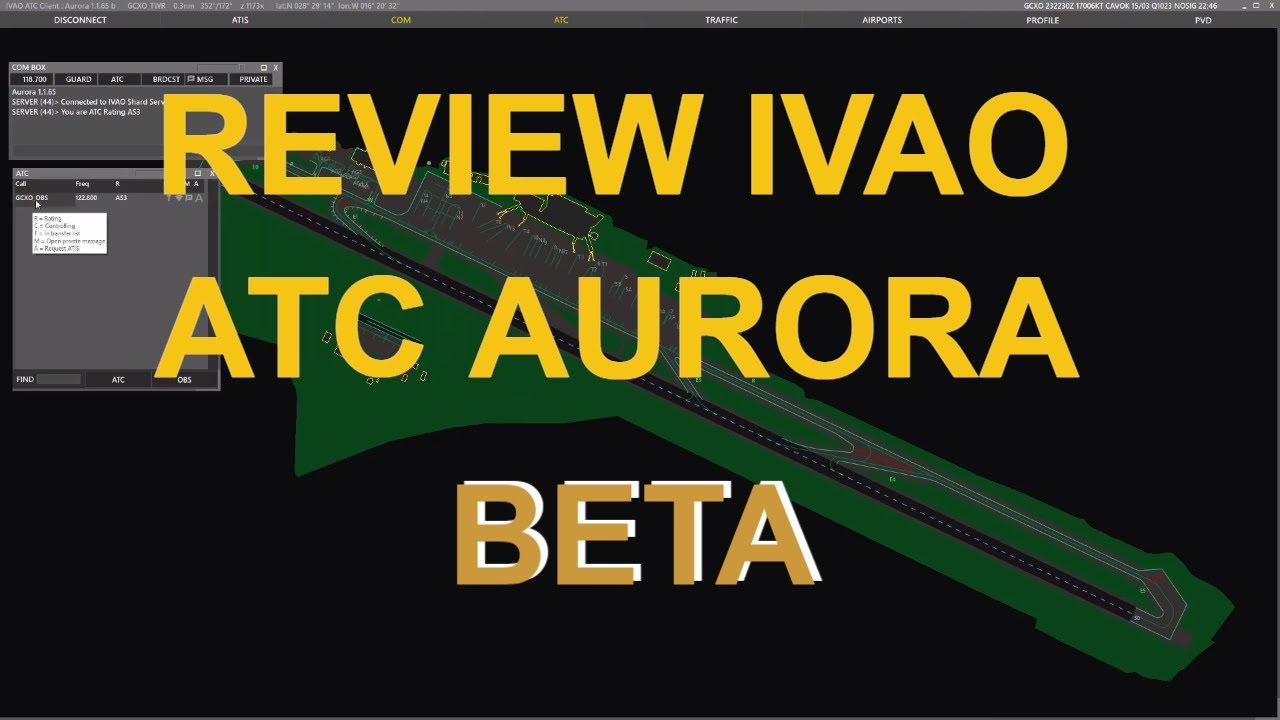 ✈️ Review IVAO ATC AURORA 1.1. Primer vistazo y PINTA BIEN 🚁