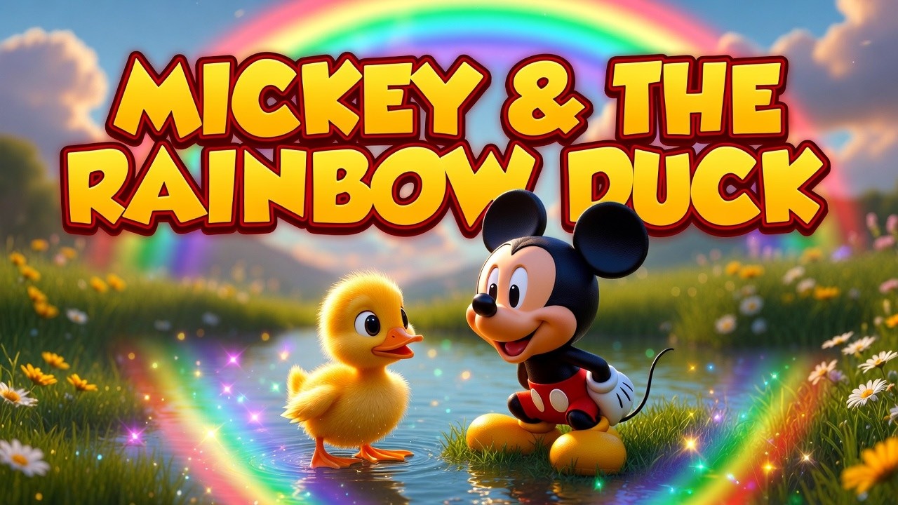 MICKEY & THE RAINBOW DUCK 🌈🐥 | FUN POND NURSERY RHYME FOR KIDS