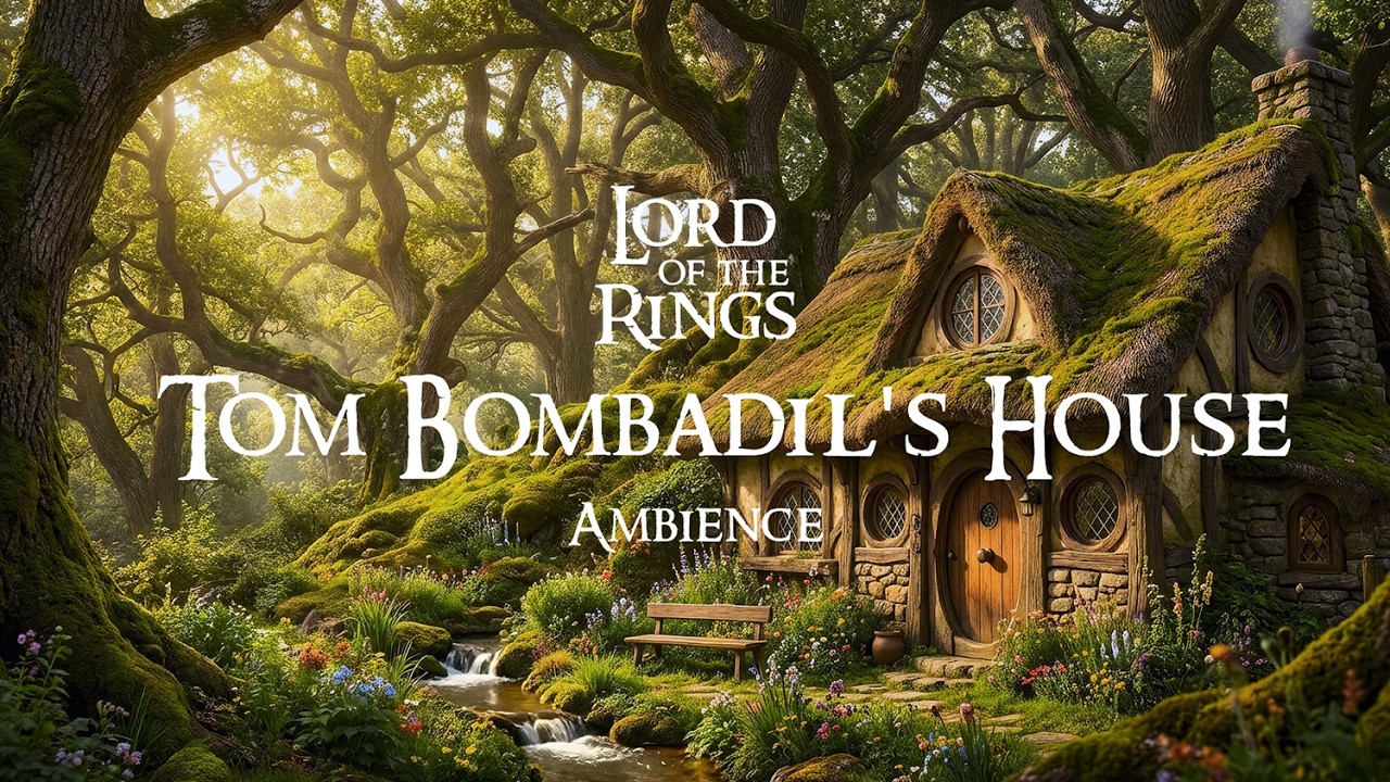 Safe in Tom Bombadil’s House 🕯️ Middle-earth Ambience | Stream, Singing Birds and a Gentle Breeze