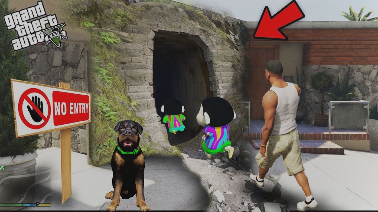 GTA 5 : Franklin Found An Underground Bunker Under Franklin House in GTA 5!