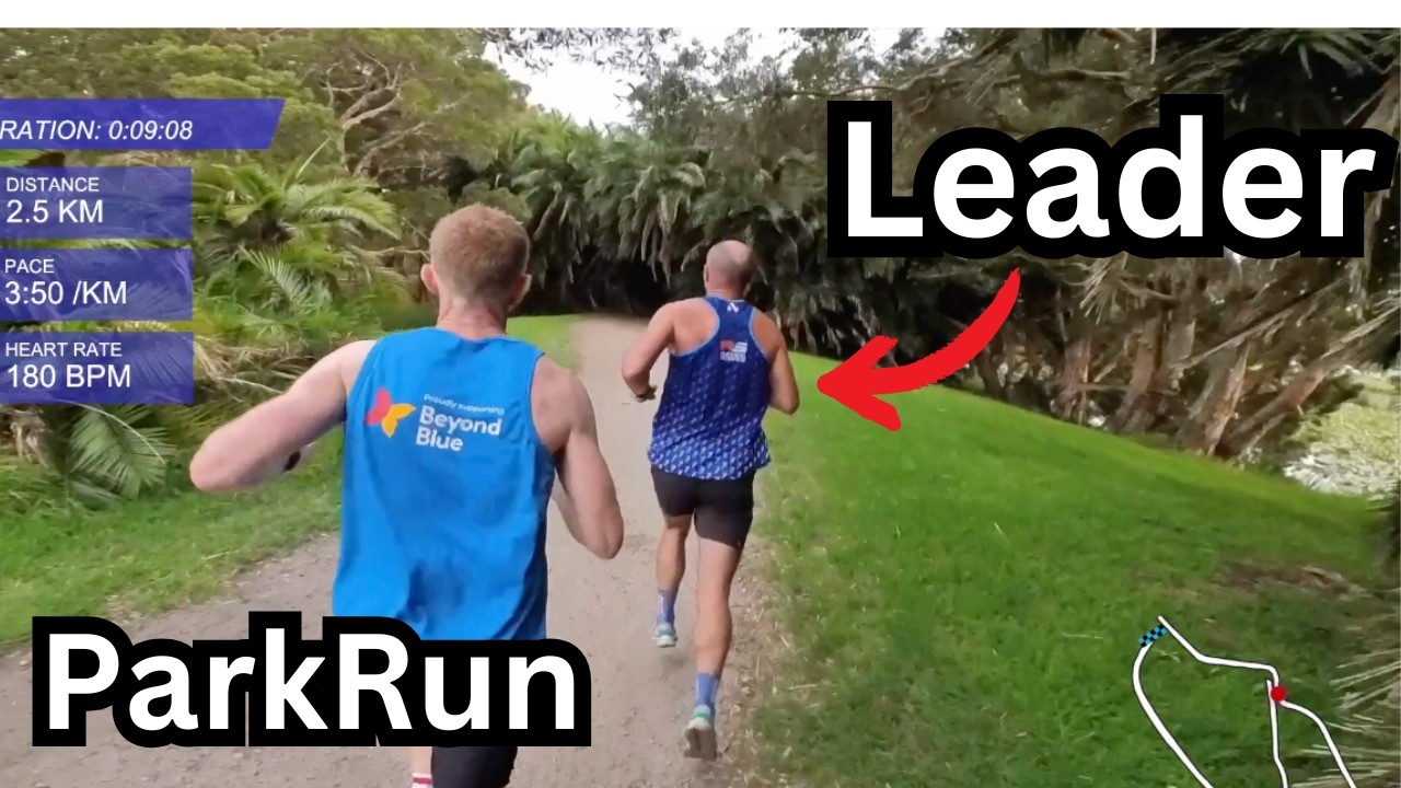 Я старался держаться лидера Parkrun!