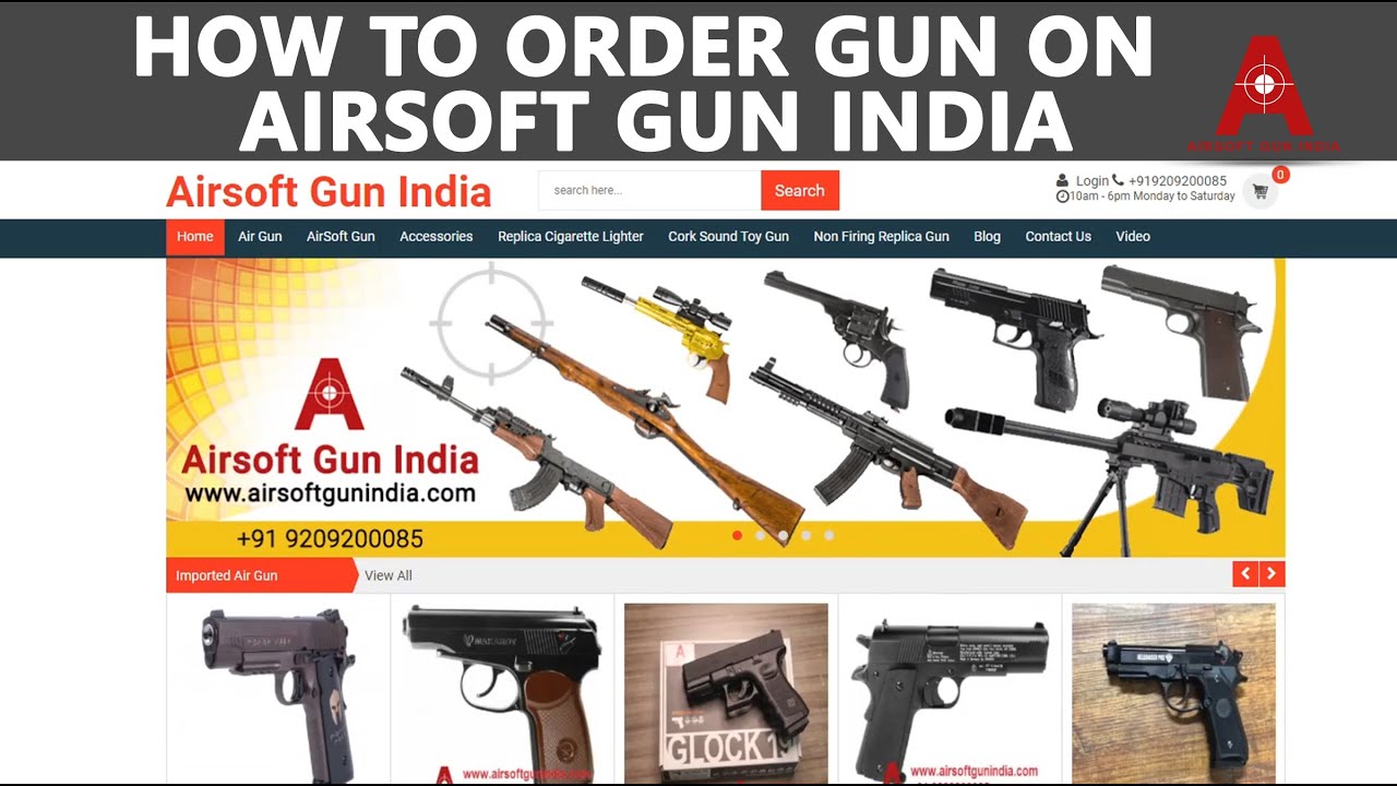 How to order gun on Airsoft Gun India