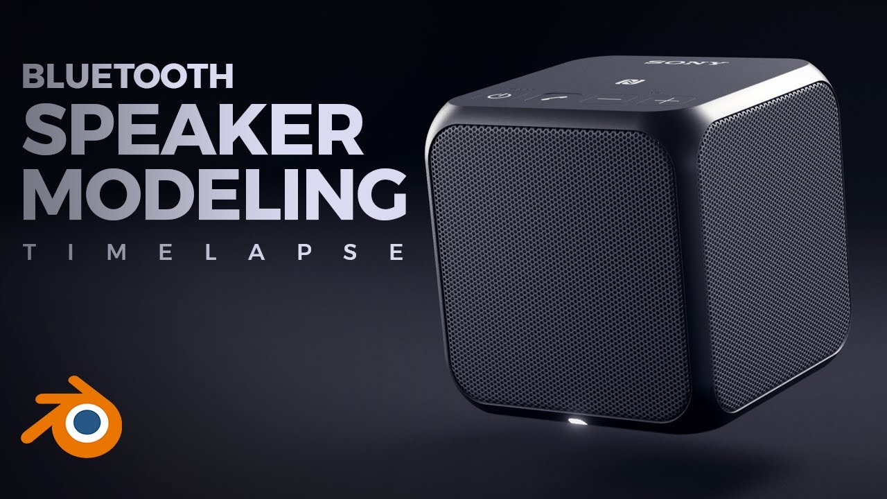 Modeling a Bluetooth speaker in Blender! - Timelapse