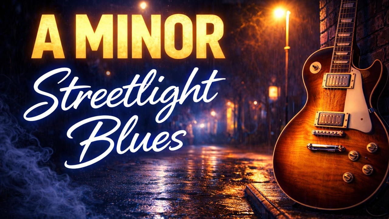 Blues Backing Track in A Minor | Streetlight Blues | Guitar Backing Track