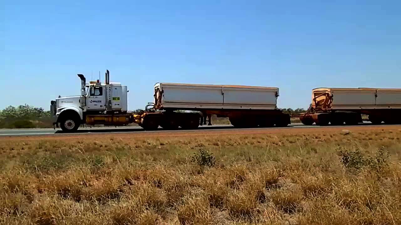Iron Ore Road Trains galore Port Hedland Western Australia