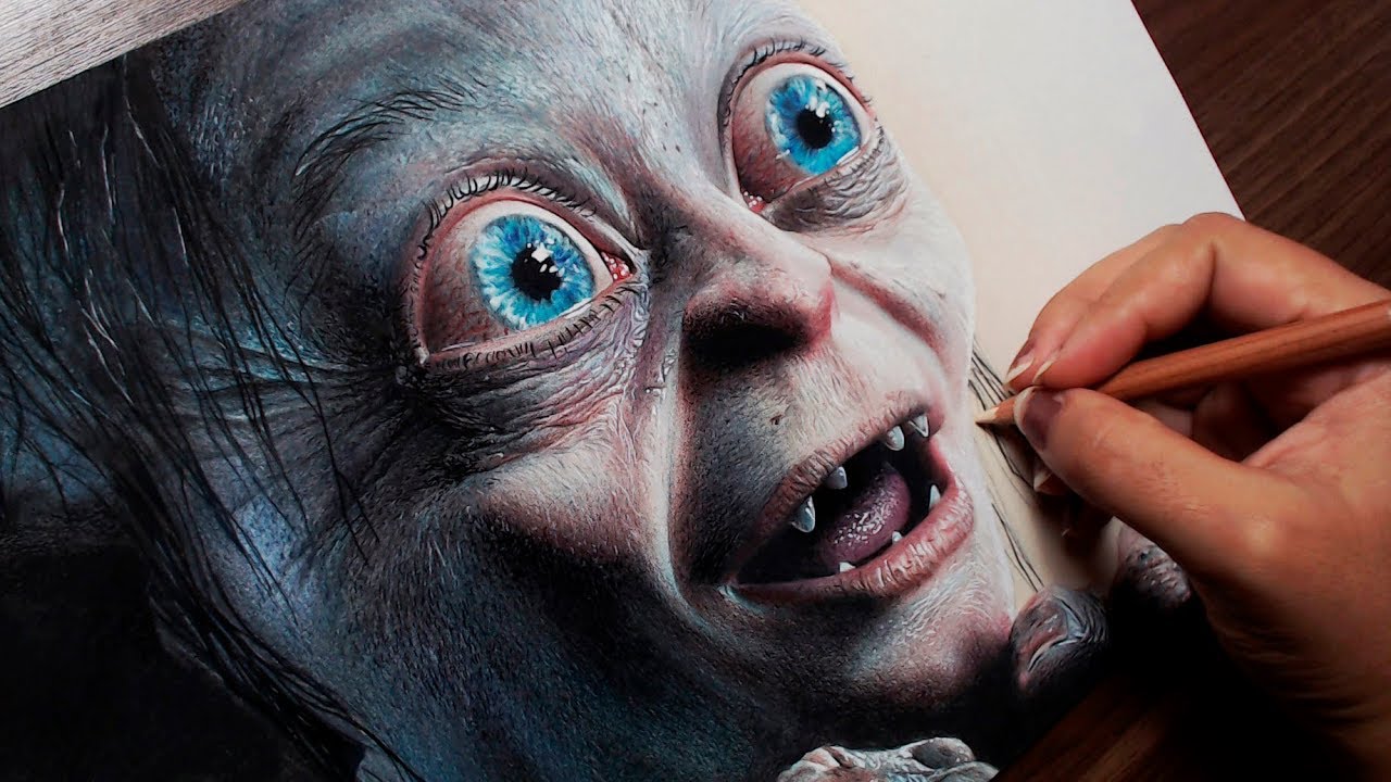 Desenhando o Smeagol - Senhor dos Anéis (Gollum)