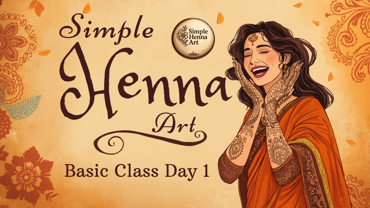 Learn Mehndi from Scratch – Day 1 | Easy Mehndi Class for New Learners