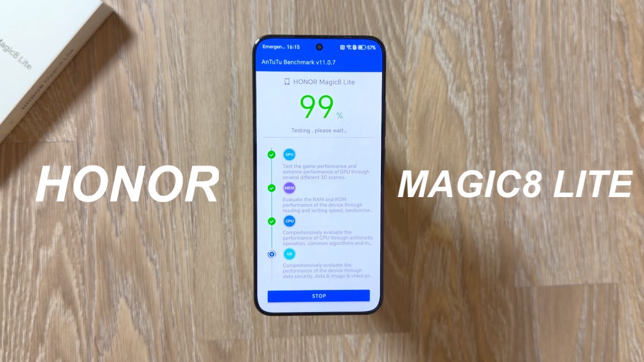 Тест производительности Honor Magic8 Lite в AnTuTu!