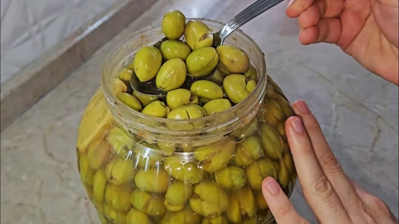 👉EN DOĞRU EN İYİ YEŞİL ZEYTİN TADLANDIRMA NASIL YAPILIR ⭐️#food #trending