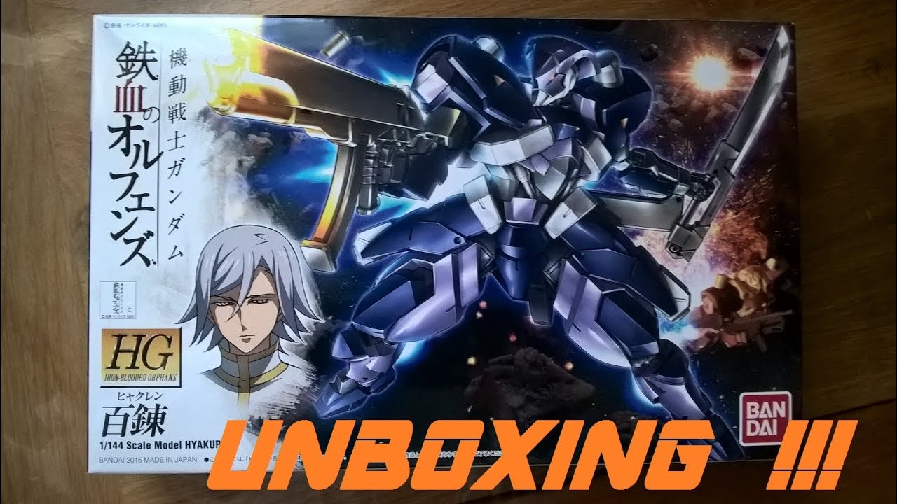 Unboxing Maquette GUNDAM Bandai HG, STH-05 HYAKUREN au 1/144.