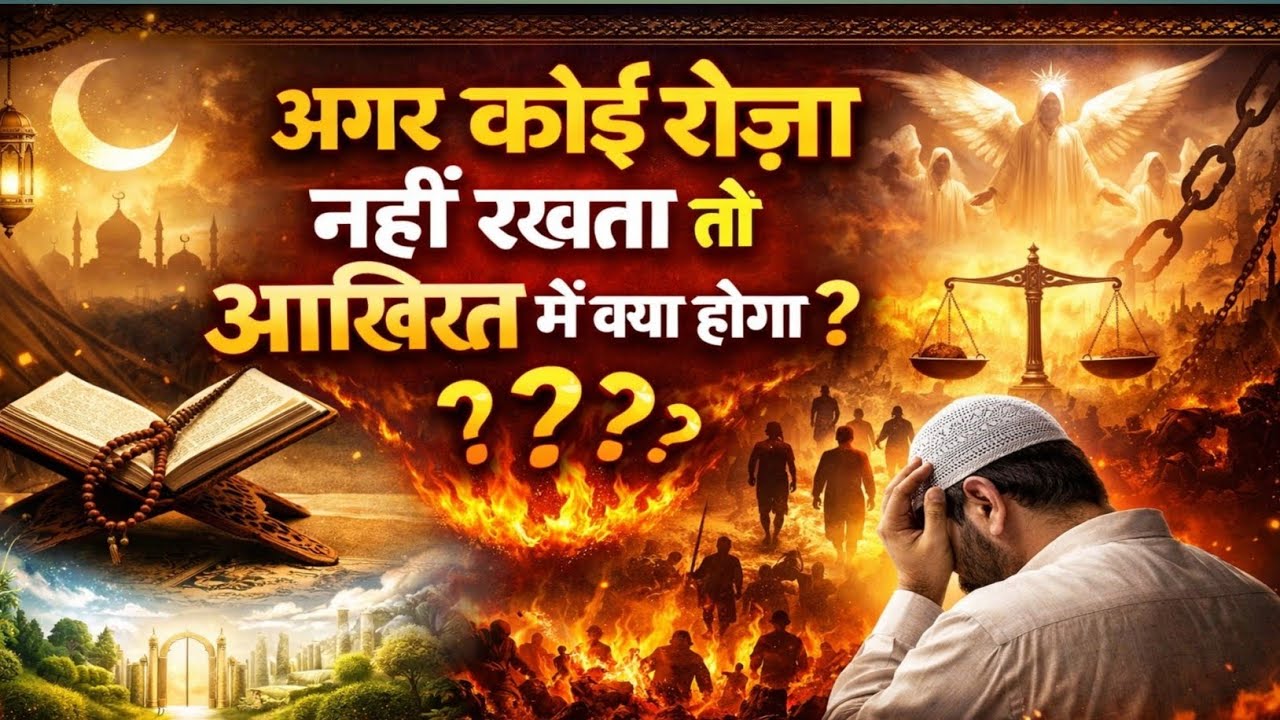 रोज़ा न रखने वालों के साथ आख़िरत में क्या होगा? |रोज़ा छोड़ने वालों के लिए इस्लाम में क्या सज़ा है?