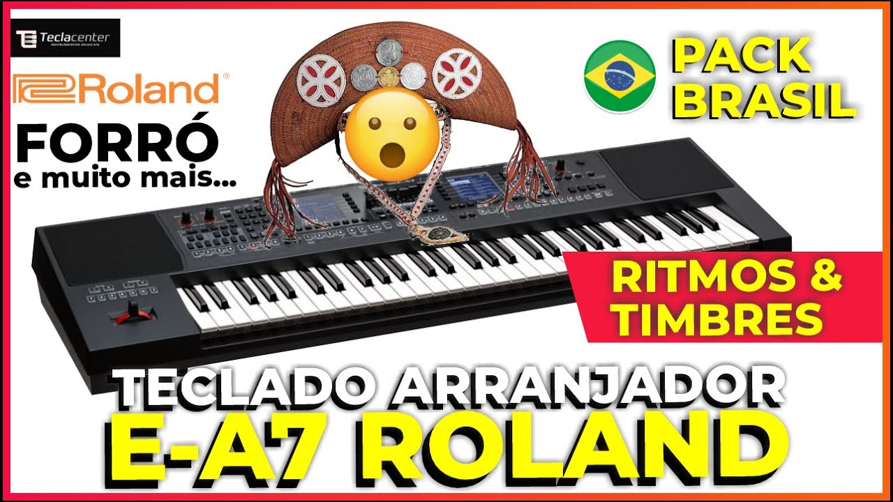 Roland E-A7 PACK Brasil ritmos Nacionais na Teclacenter com Kleberson