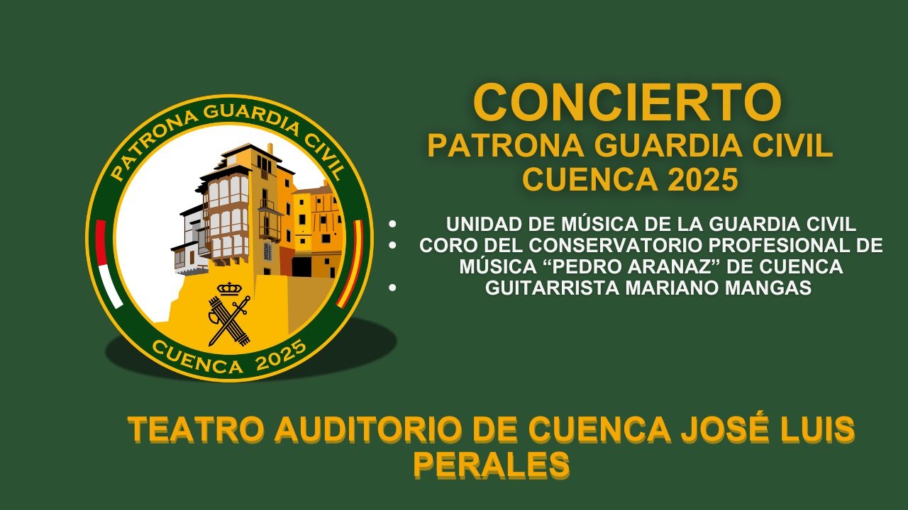 Patrona Cuenca 2025. Concierto de la Unidad de Música, Auditorio José Luis Perales, Cuenca