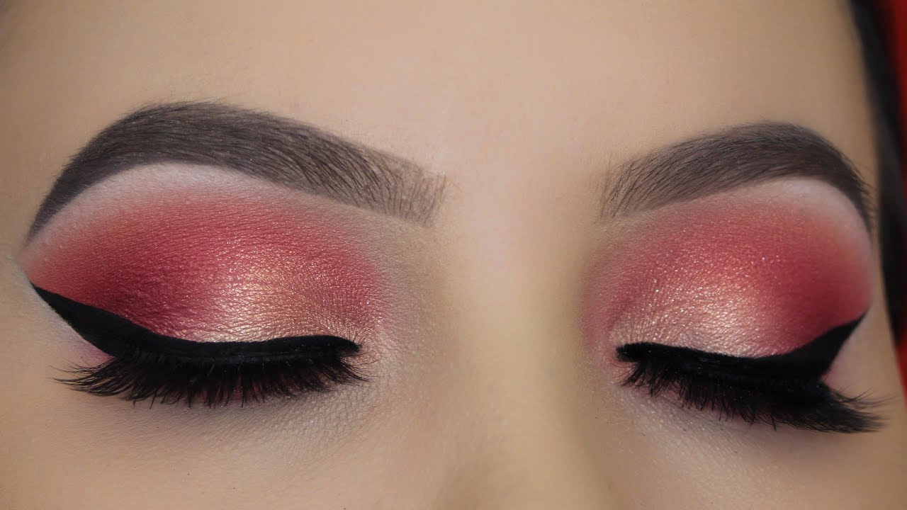 Soft Golden Peach Eye Makeup - Jeffree Star Blood Sugar Palette