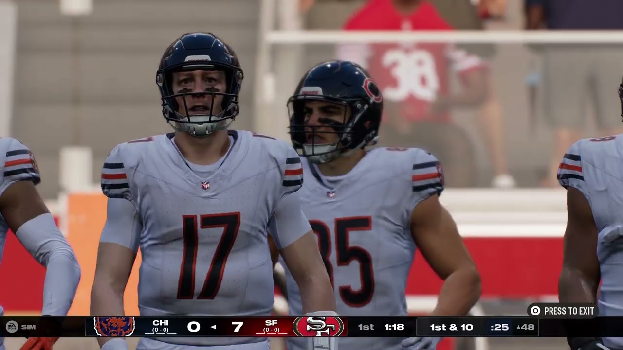 2027: Week 1 - Bears vs. 49ers 1st Half