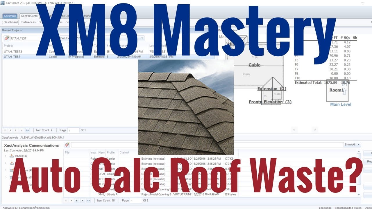 Auto Calculate Roof Waste in Xactimate