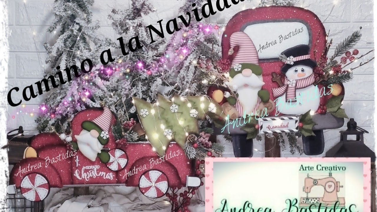 Autos Navideños gnomos🎄𝑨𝒏𝒅𝒓𝒆𝒂 𝑩𝒂𝒔𝒕𝒊𝒅𝒂𝒔