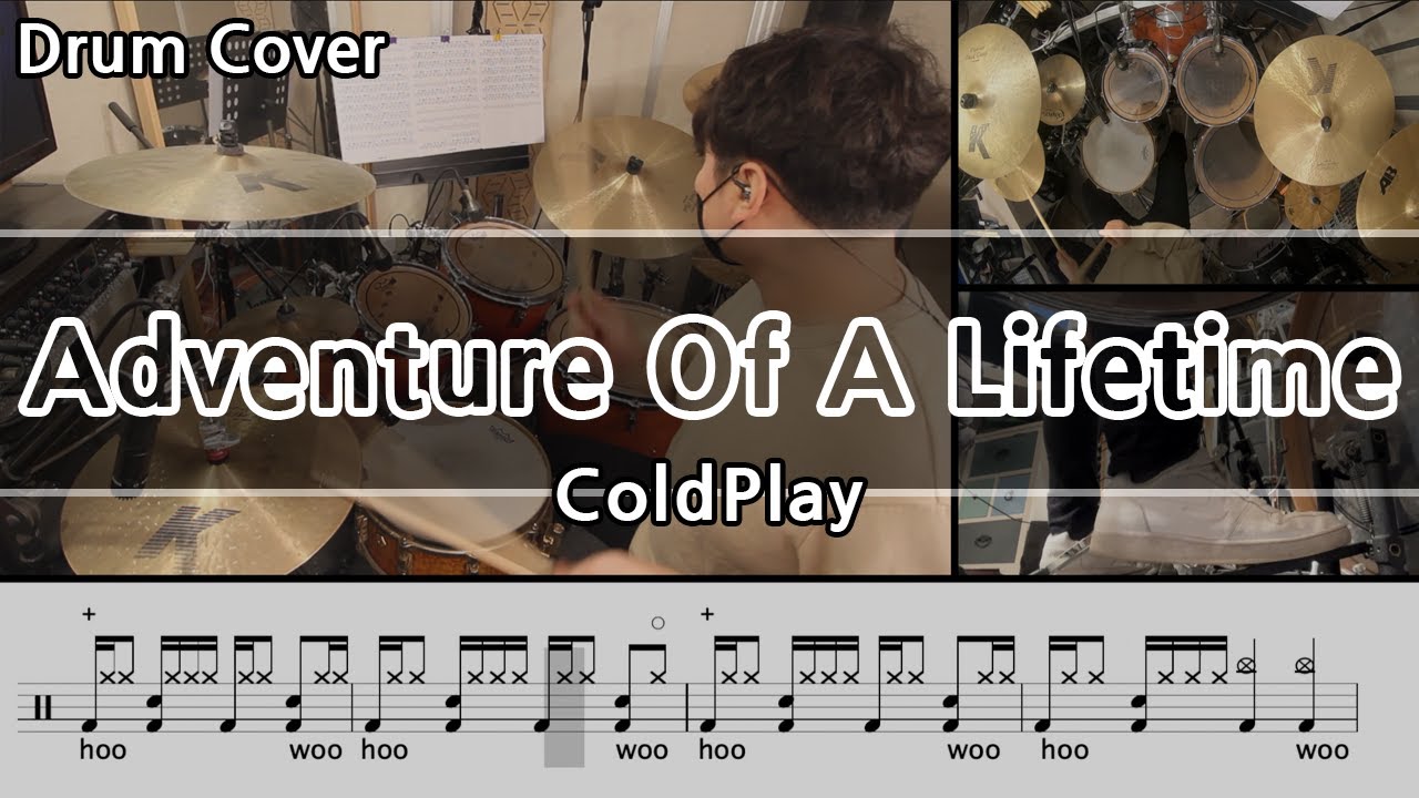 Adventure Of A Lifetime - Coldplay Drum Cover & Drum score 드럼커버 & 드럼악보