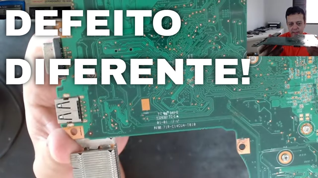 DEFEITO DIFERENTE! Placa 71R-C14CU4-T810 não liga! Não era u19, nem u18, nem bios, nem ci de charger