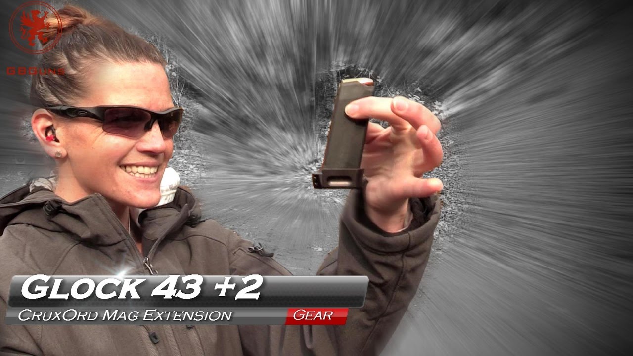 Glock 43 +2 Magazine Extension by CruxOrd