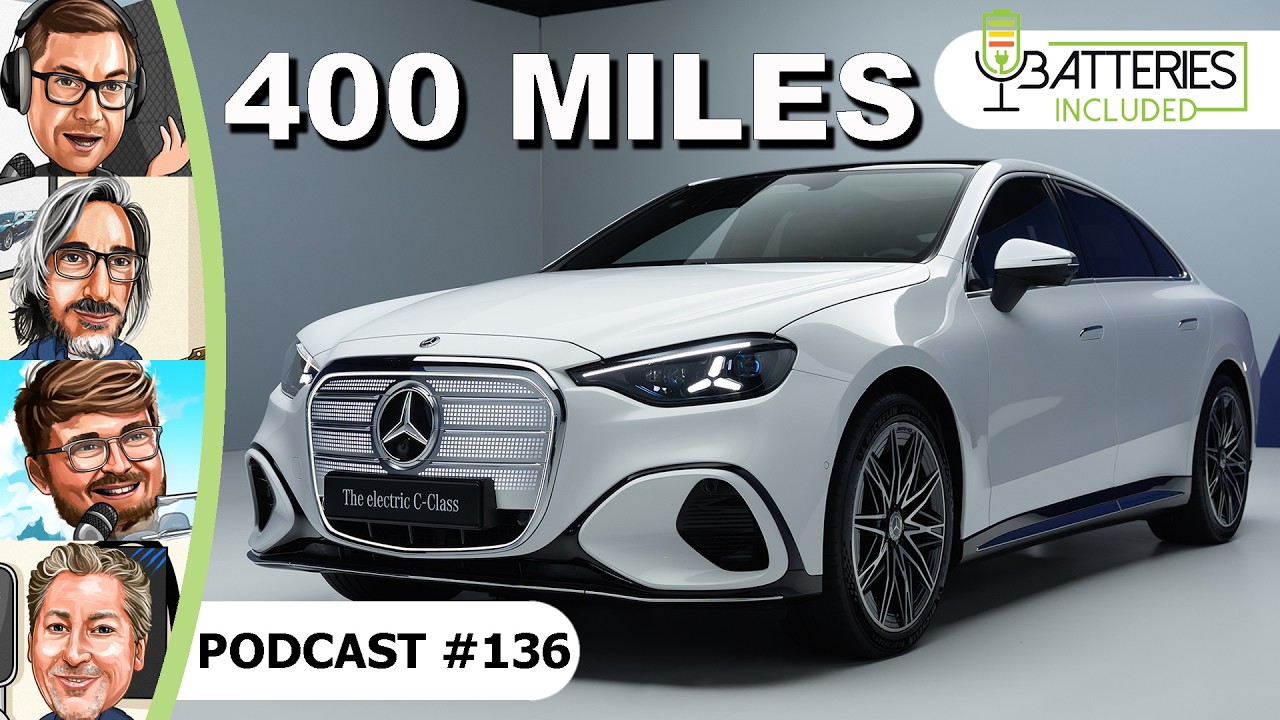 Электромобиль Mercedes C-Class дебютировал с запасом хода 400 миль и разгоном до 60 миль в час за...
