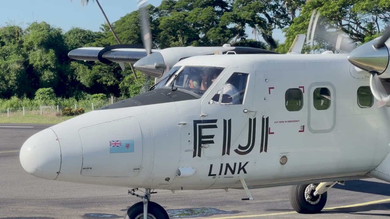 Fiji Twin Otter Landing and Departure