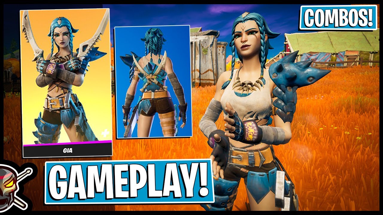 *НОВЫЙ* скин GIA: геймплей и комбо! Перед покупкой (Fortnite Battle Royale)