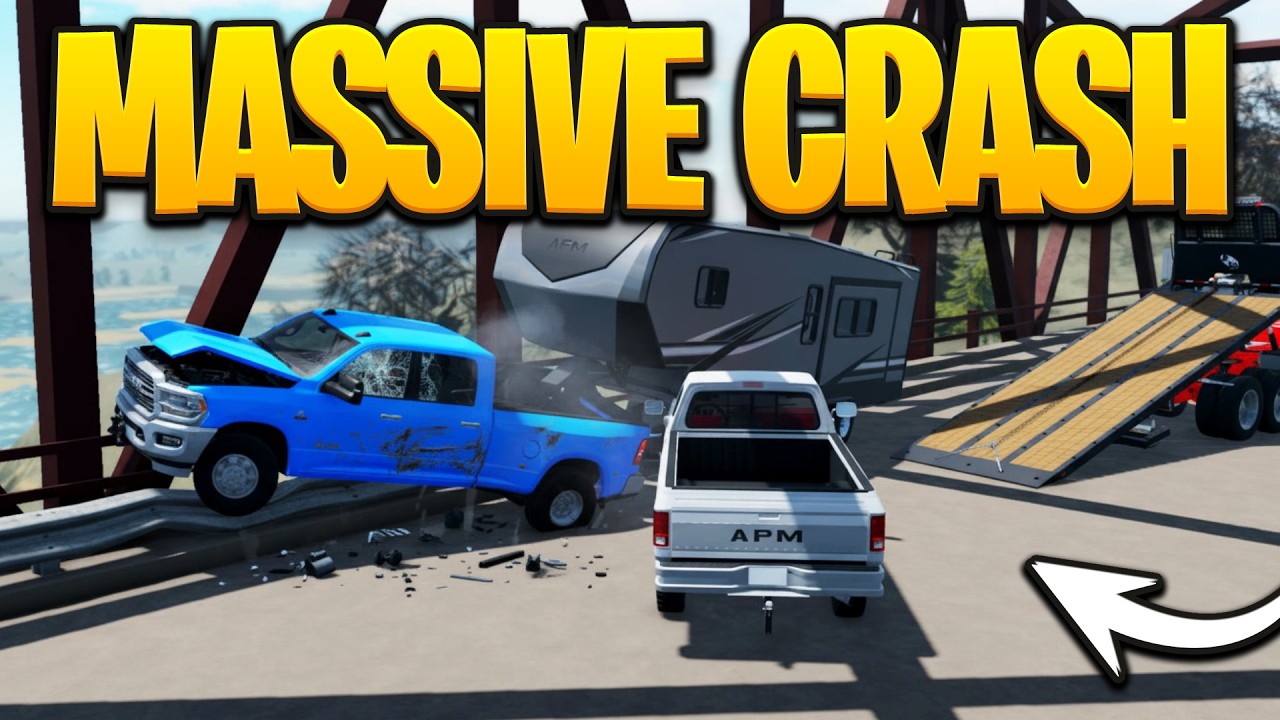 I Responded to a Massive Bridge Crash in APM | Roblox American Plains Mudding