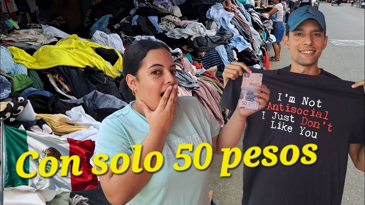 Haitianos  venden ropa reciclada en México 😲🇲🇽