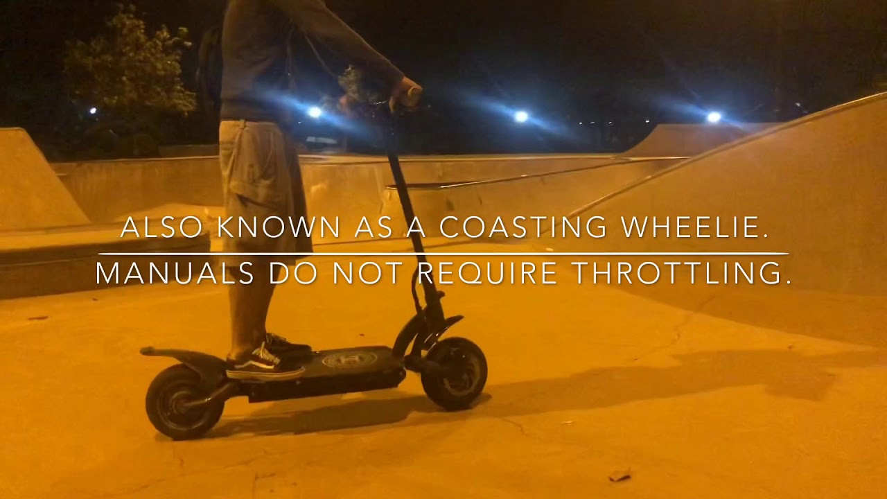 How To Wheelie An Electric Scooter. - Dualtron wheelie