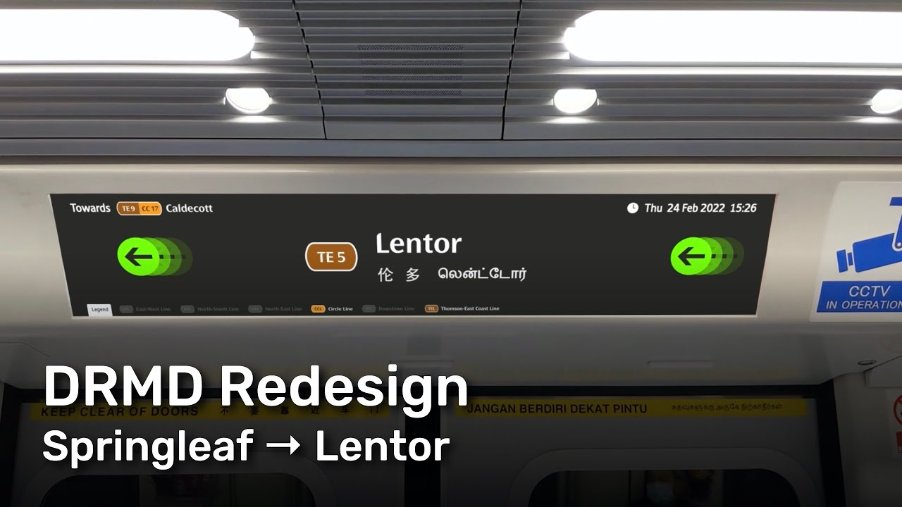 SMRT TEL DRMD Redesign Simulation Ride (Springleaf → Lentor)