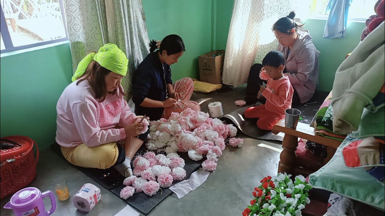 Third day of wedding preparations #villagelife #Marriage