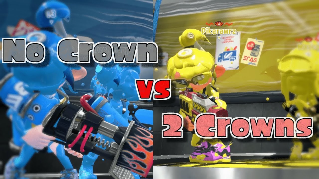 [Splatoon 2] 2 Crown vs 0 Crown solo rank