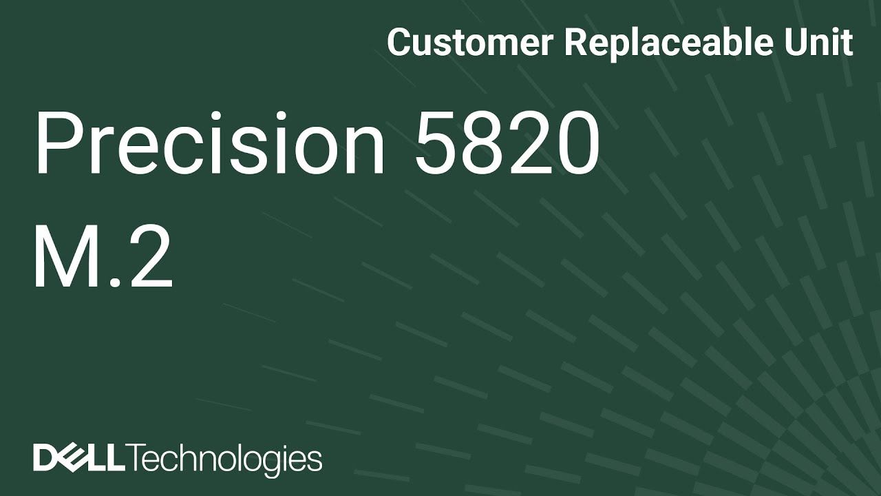 Dell Precision 5820 and 7820: Remove/Install Flex Bay M.2 Flex Bay Upgrade