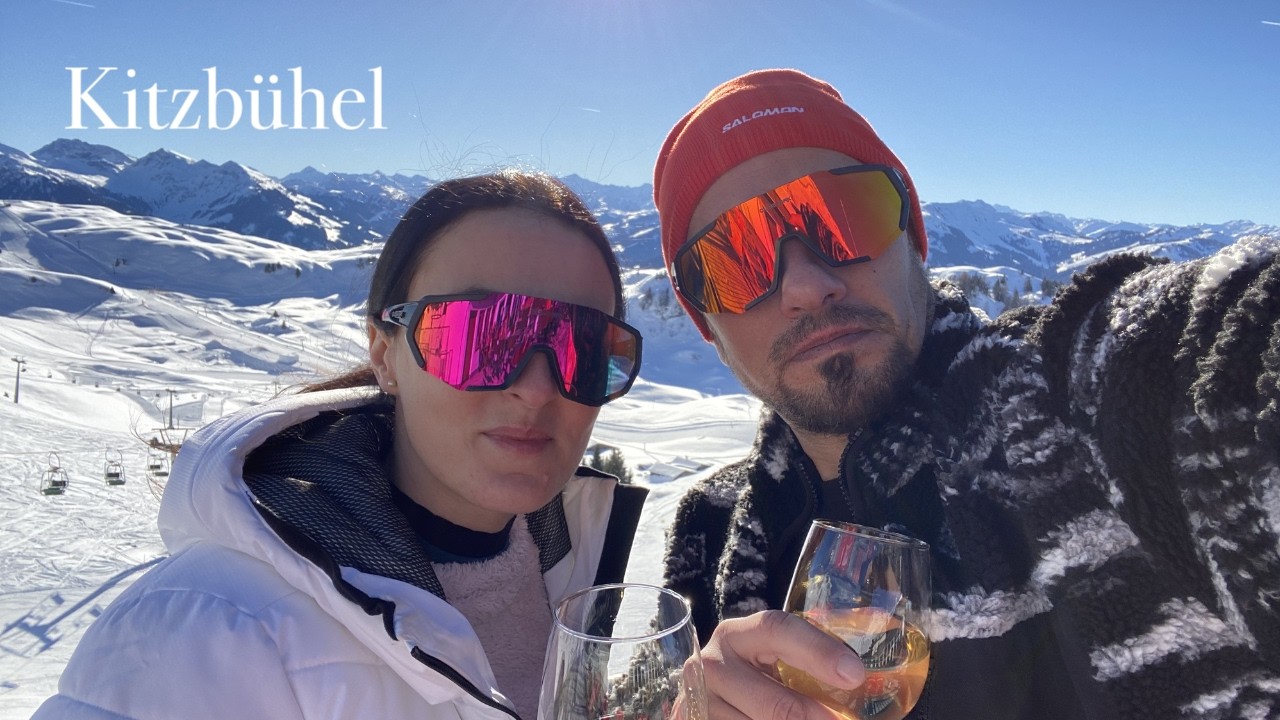 Abfahrt am Kitzbüheler Horn, Kitzbühel, Austria, Snowboard and Ski Insta360 4K Panorama zum Genießen