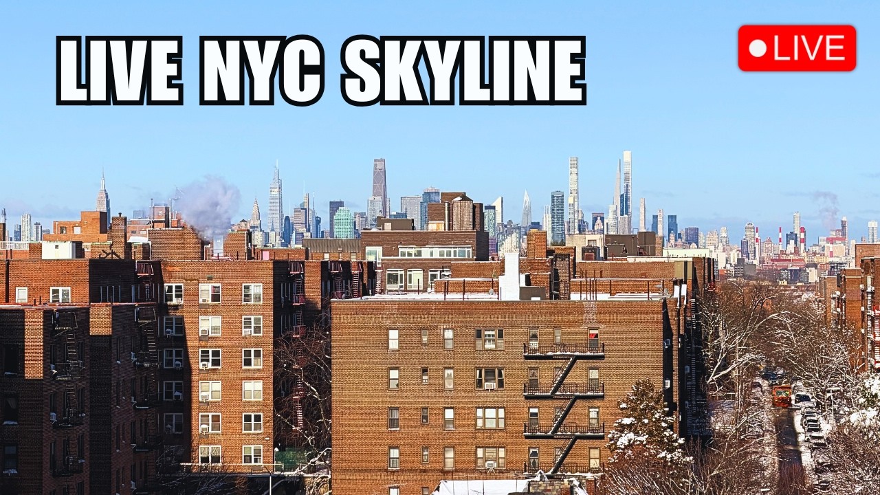 🔴 LIVE: New York City Skyline View | Queens NYC Webcam