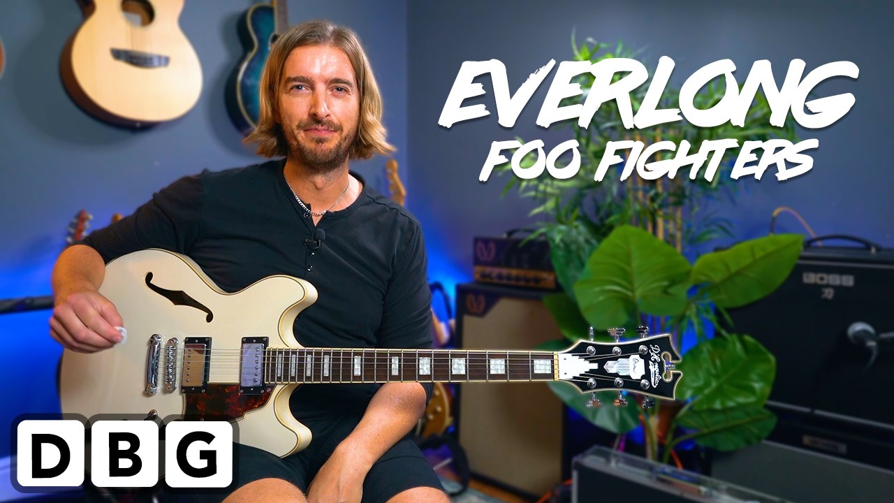 Play Everlong by Foo Fighters Guitar Lesson Tutorial