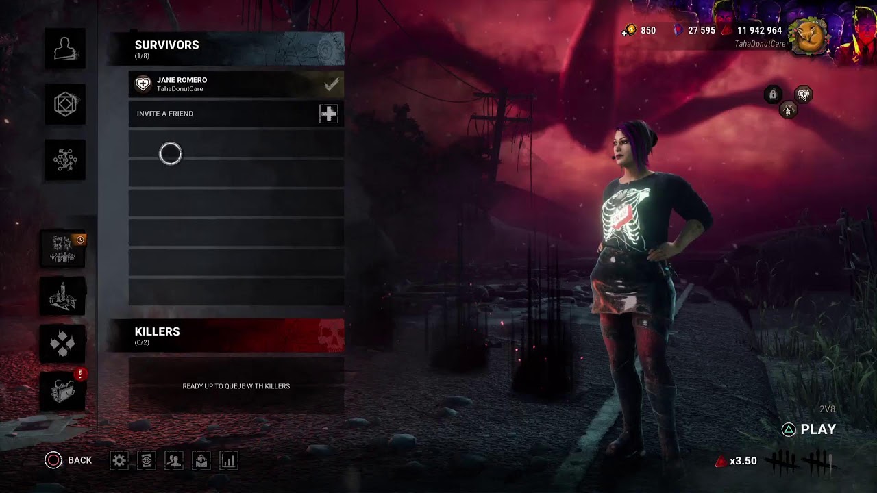 Dead by daylight (dbd) playing killer N survivor with friends 2v8