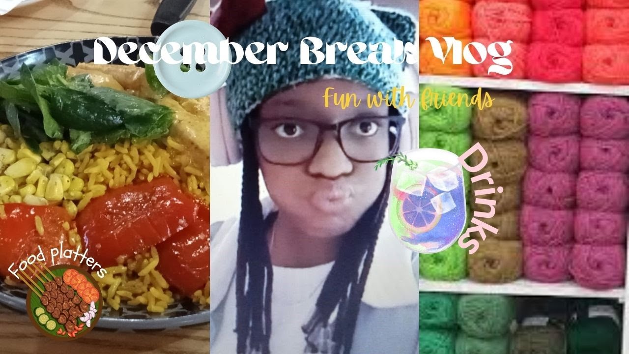 December Vlog| Baking 🍰 |hanging out with friends‧₊ ᵎᵎ 🍒 ⋅ ˚✮| yarn shopping