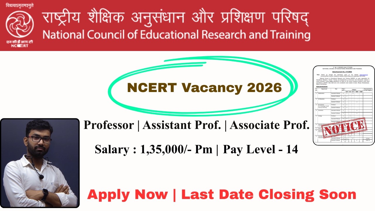 #NCERT Professor |   | Assistant Professor | Associate Professor Vacancy 2026 🚀#Professor #teaching