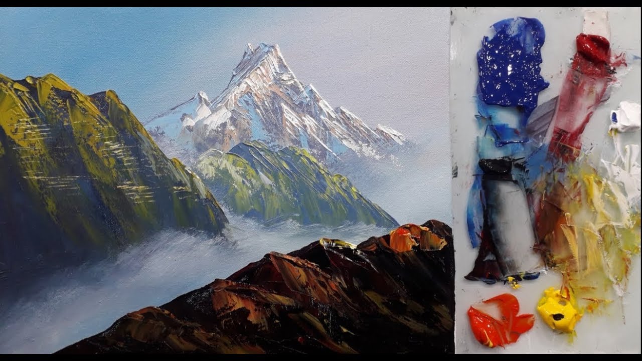 ACRYLIC PAINTING TECHNIQUE OF BK NAR BAHADUR