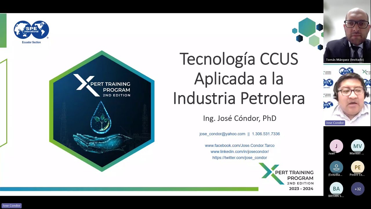 Explorando el Futuro Sostenible: Éxito del Webinar sobre Tecnología CCUS en la Industria Petrolera