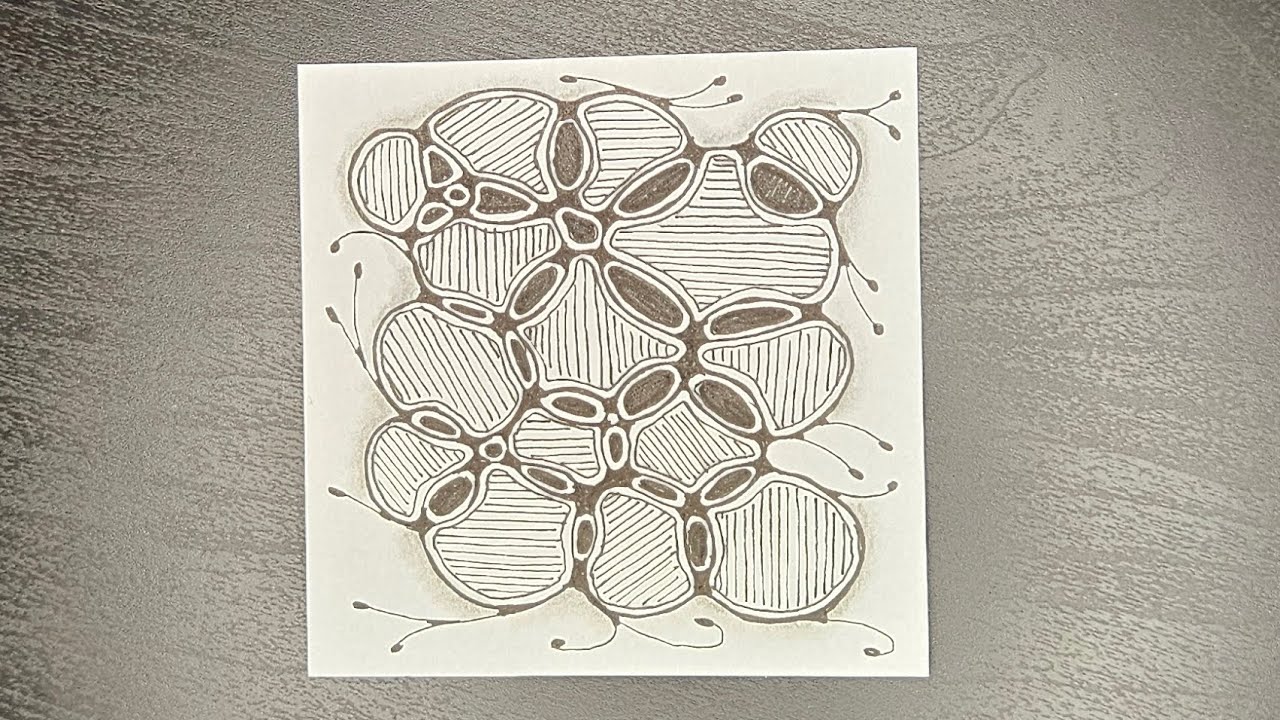Zentangle circles to boost concentration -- Zendoodle