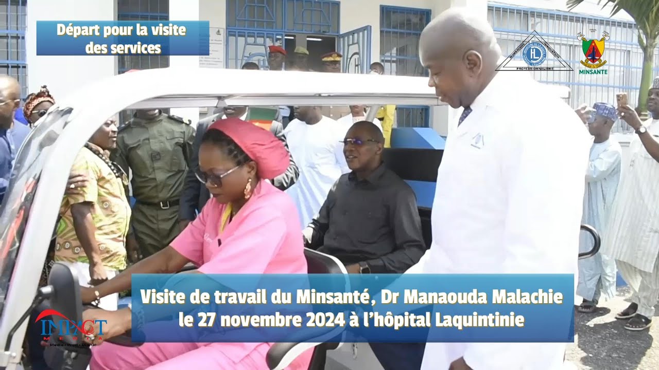 Visite du ministre de la Sante Publique à l'hôpital Laquintinie de Douala ce 27 novembre 2024